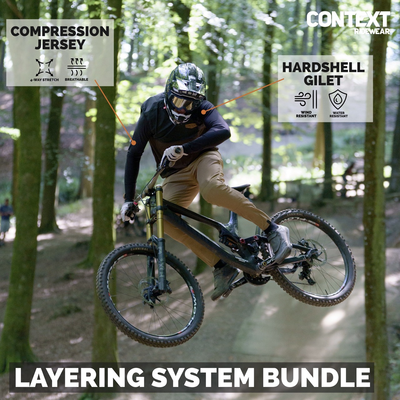 Softshell Gilet & Compression top Combo Ride Chris Holl