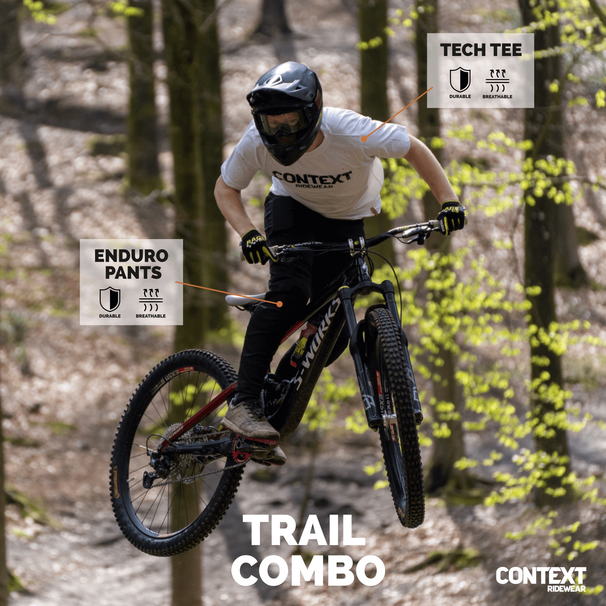Context Ridewear MTB DH Gravity Trail combo - Bazz 1