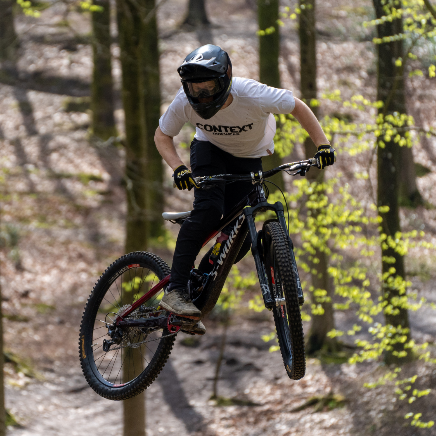 Context Ridewear Tech Tee - Icon Logo White