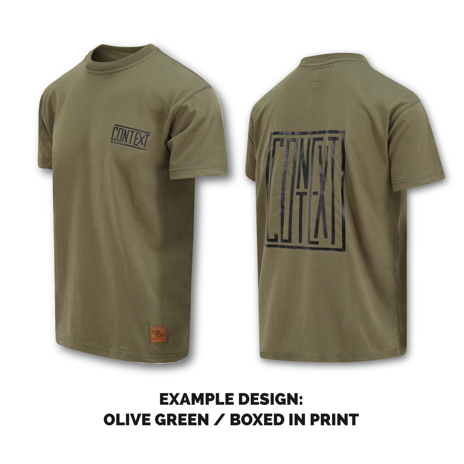 Context Ridewear Tech Tee MK2 Example Olive green Boxed In