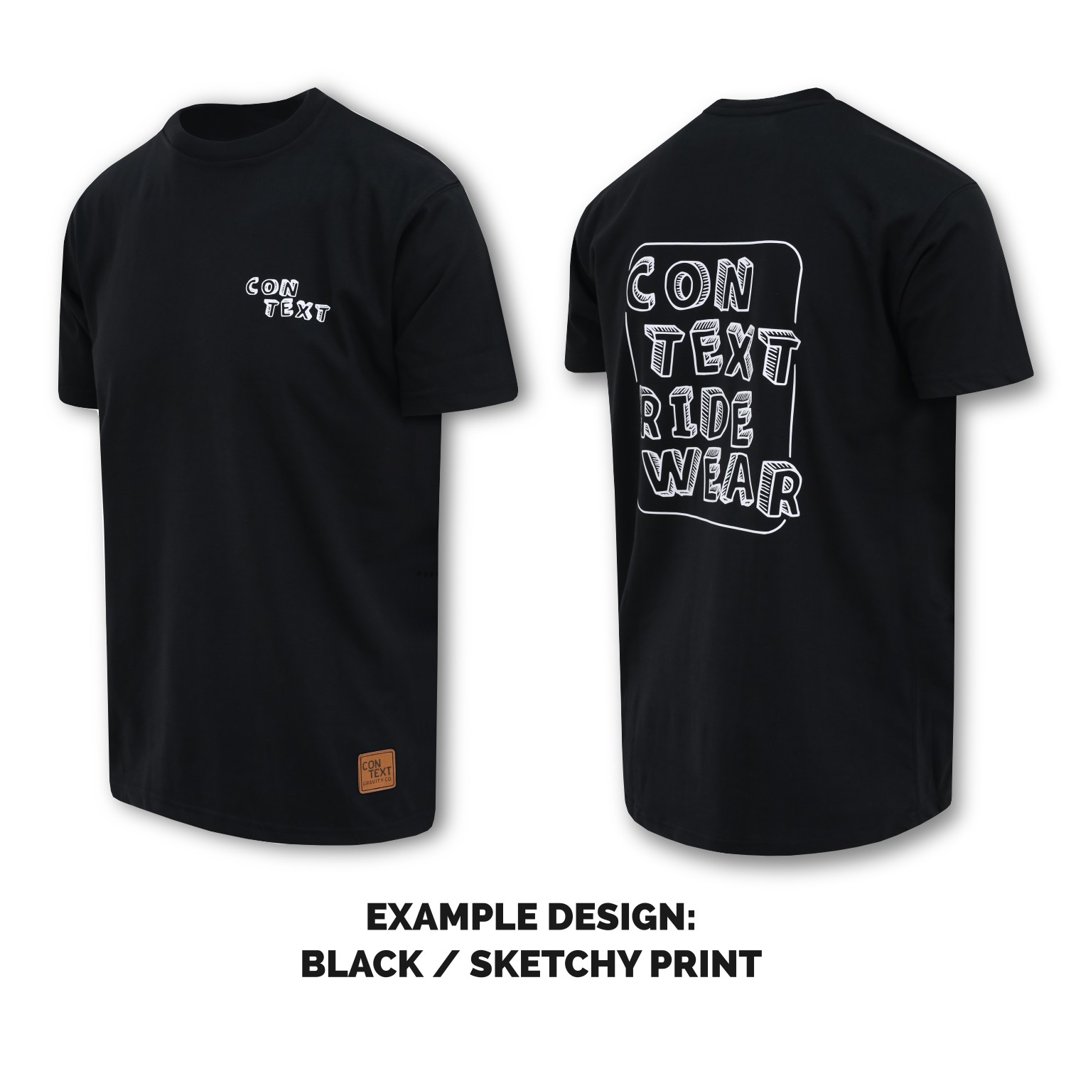 Context Ridewear Tech Tee MK2 Example Black Sketchy