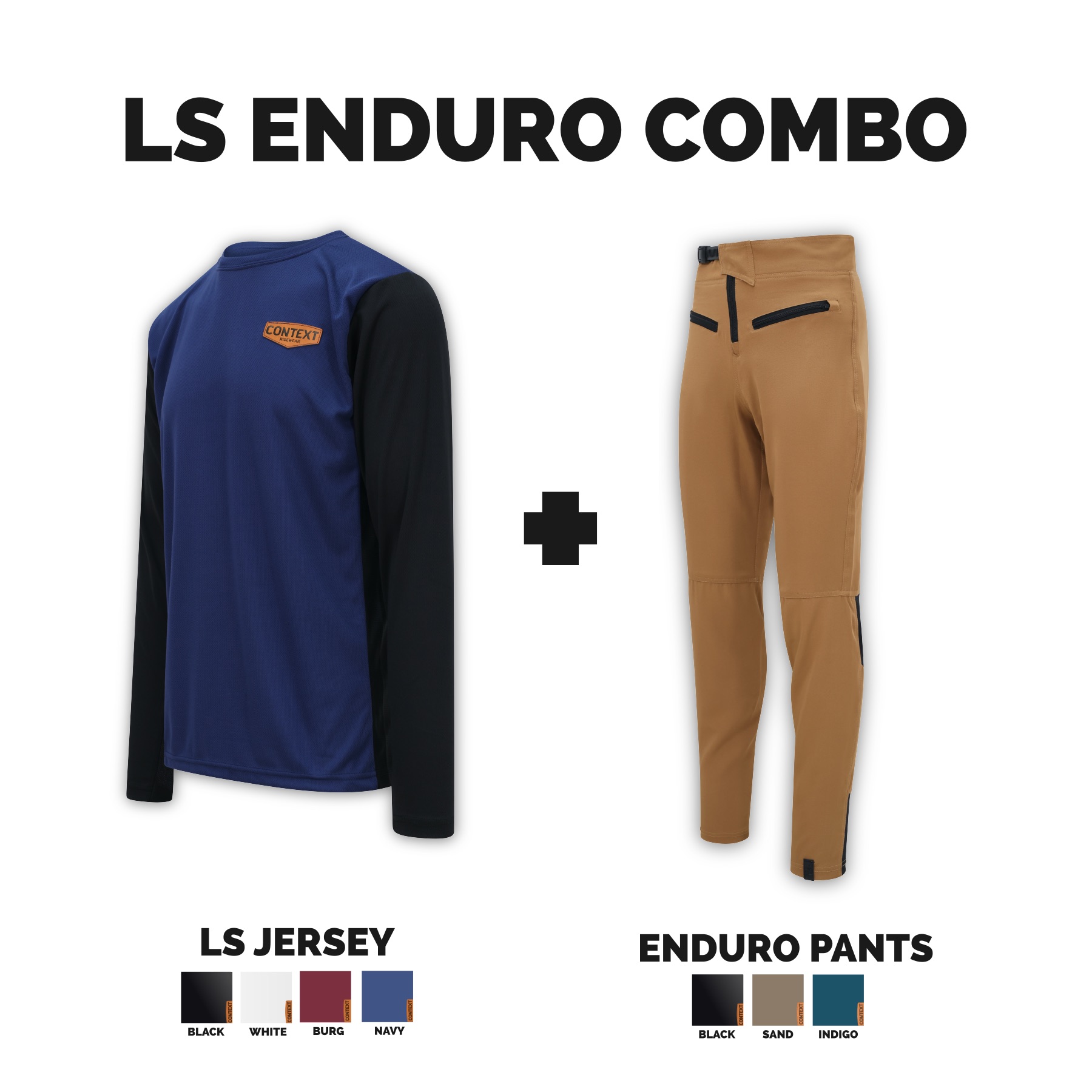 Context Ridewear MTB DH LS Enduro Combo - Bundle Contents