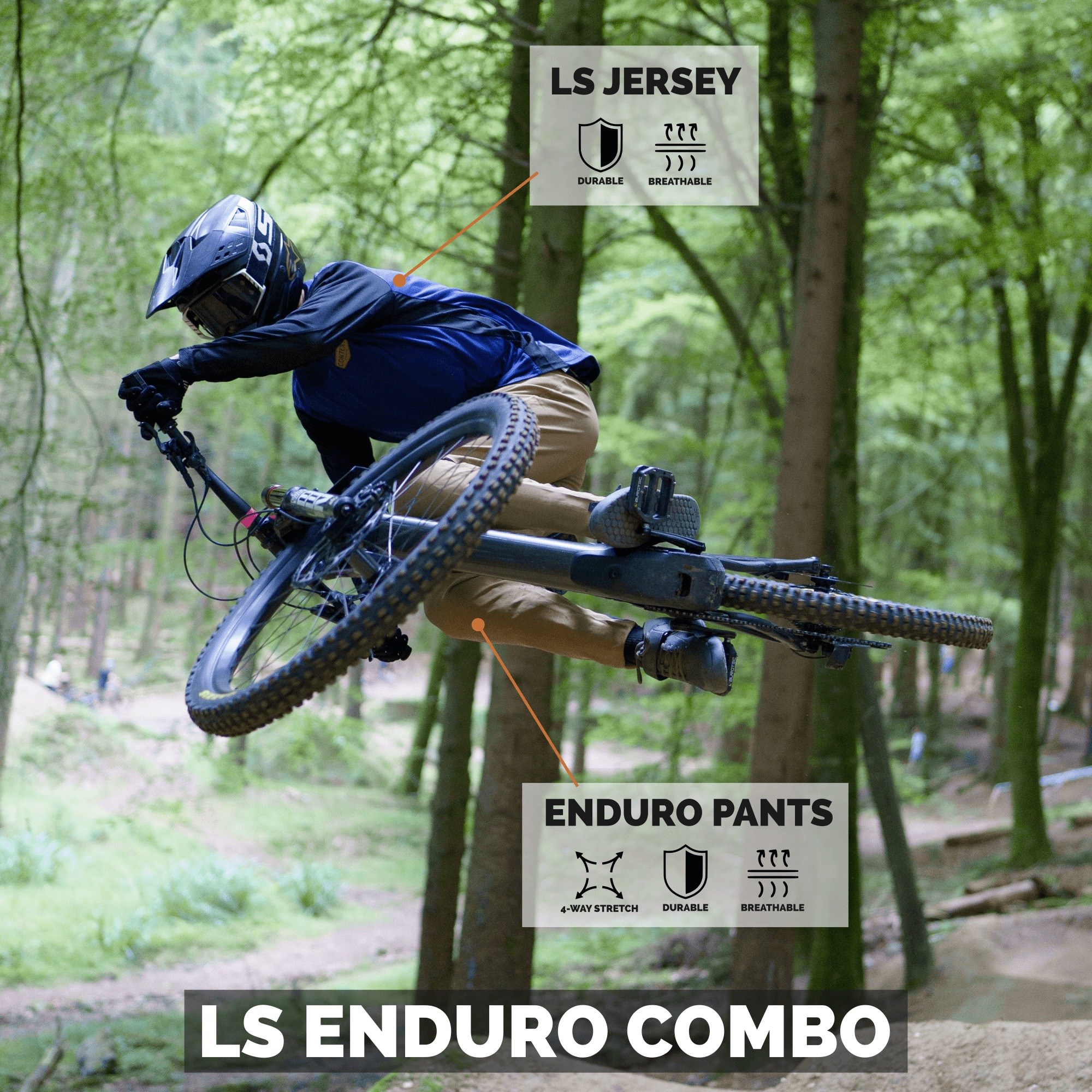 Context Ridewear MTB DH LS Enduro Combo - Tech Details