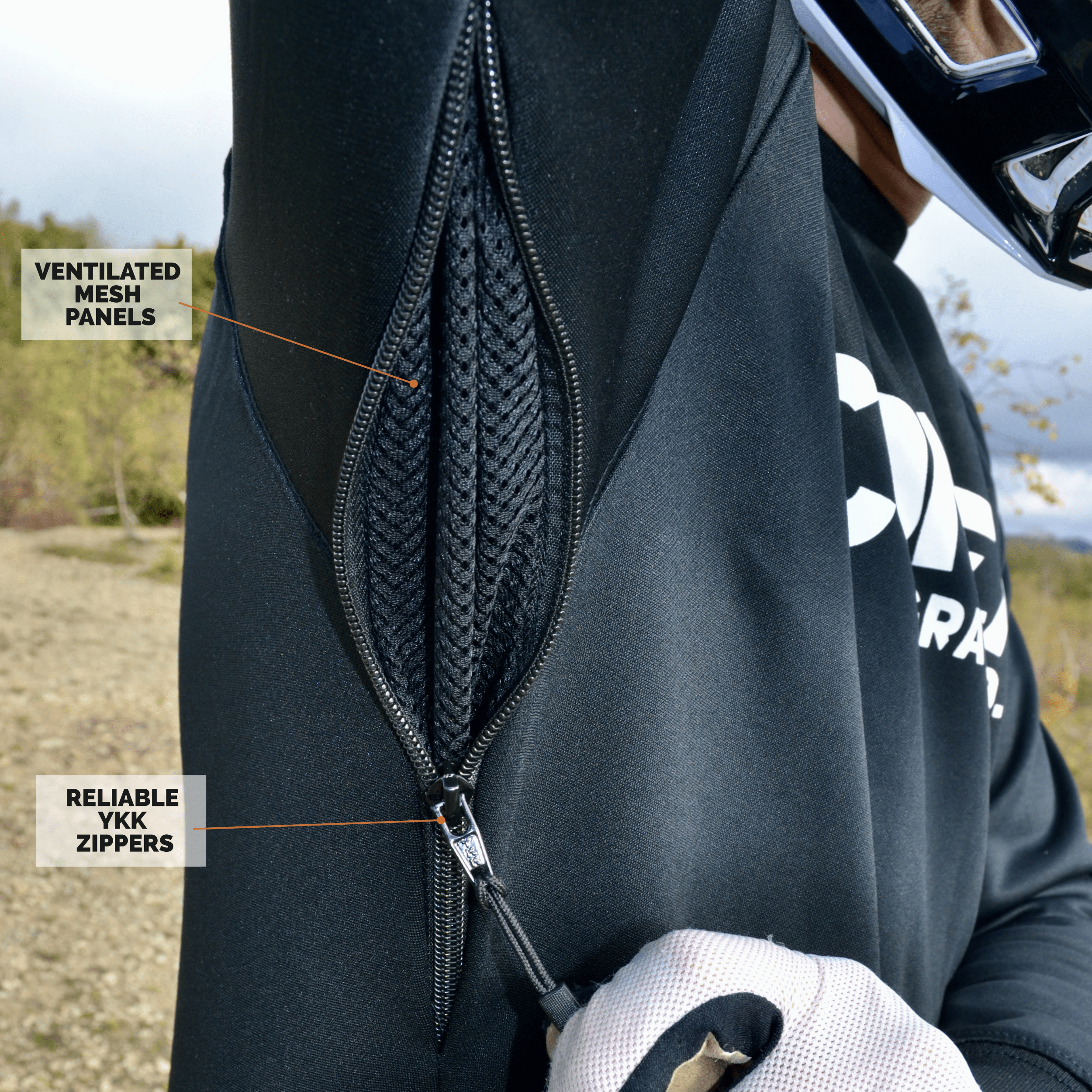 Context Ridewear MTB DH Hoodie Enduro combo - Underarm vents 1