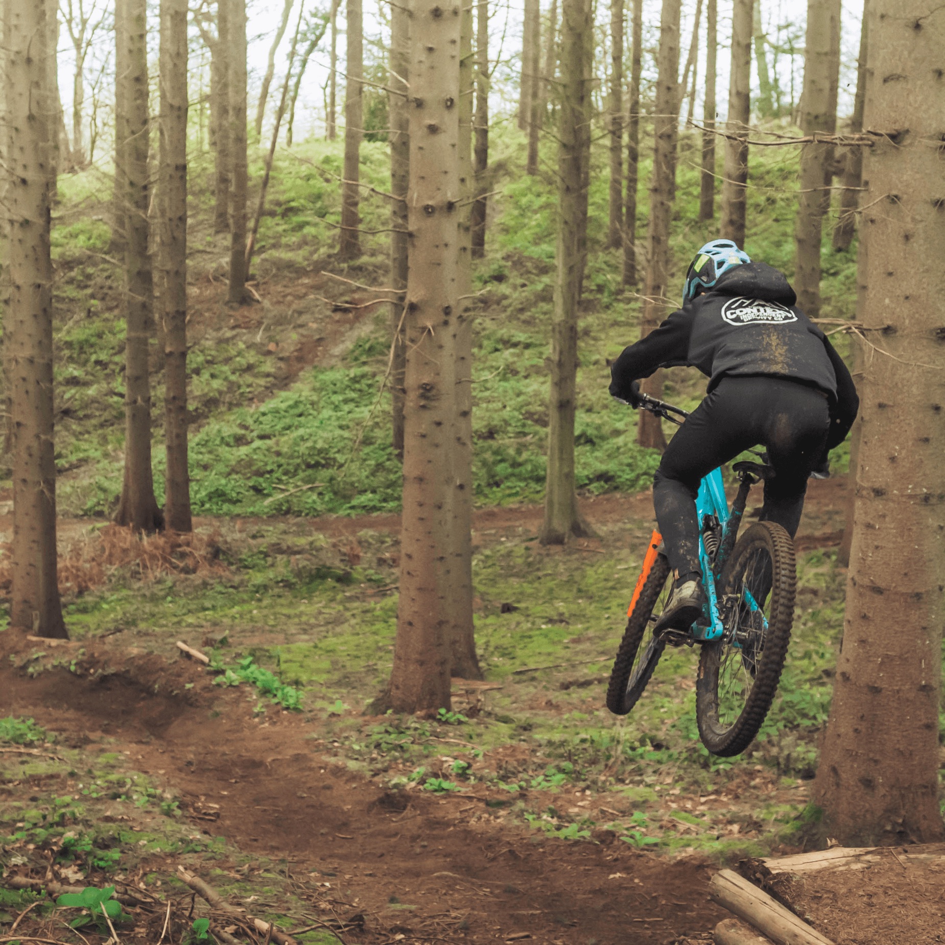 Context Ridewear MTB DH Hoodie Enduro combo - Ride Shot 1