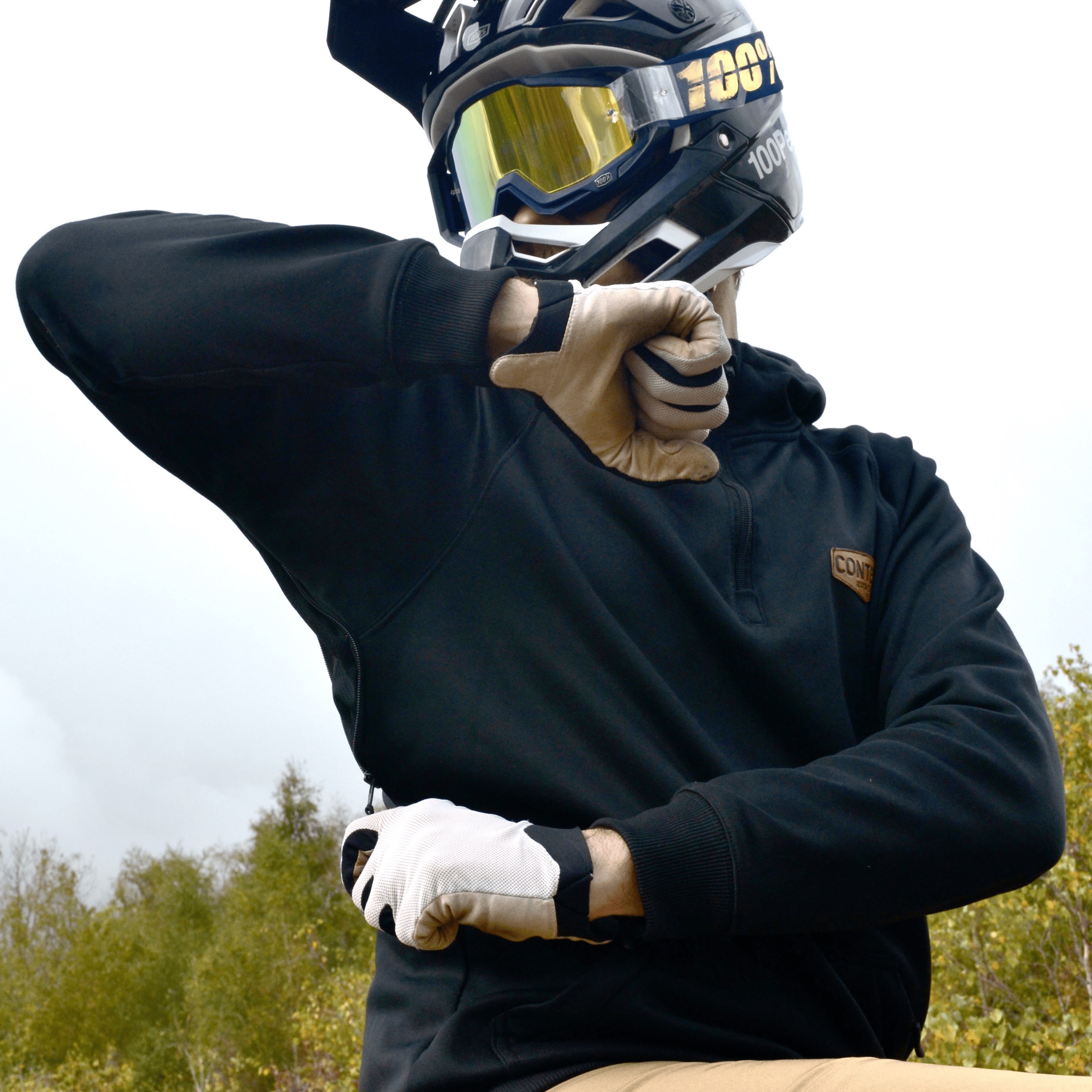 Context Ridewear MTB DH Hoodie Enduro combo - Hoodie Underarm Zip 1