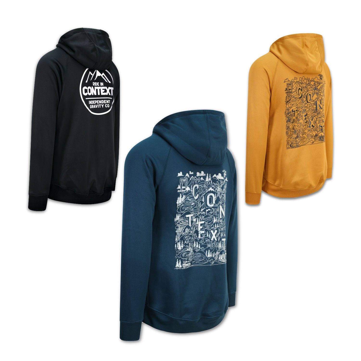 Context Ridewear MTB DH Hoodie Enduro combo - Hoodie Colour Options