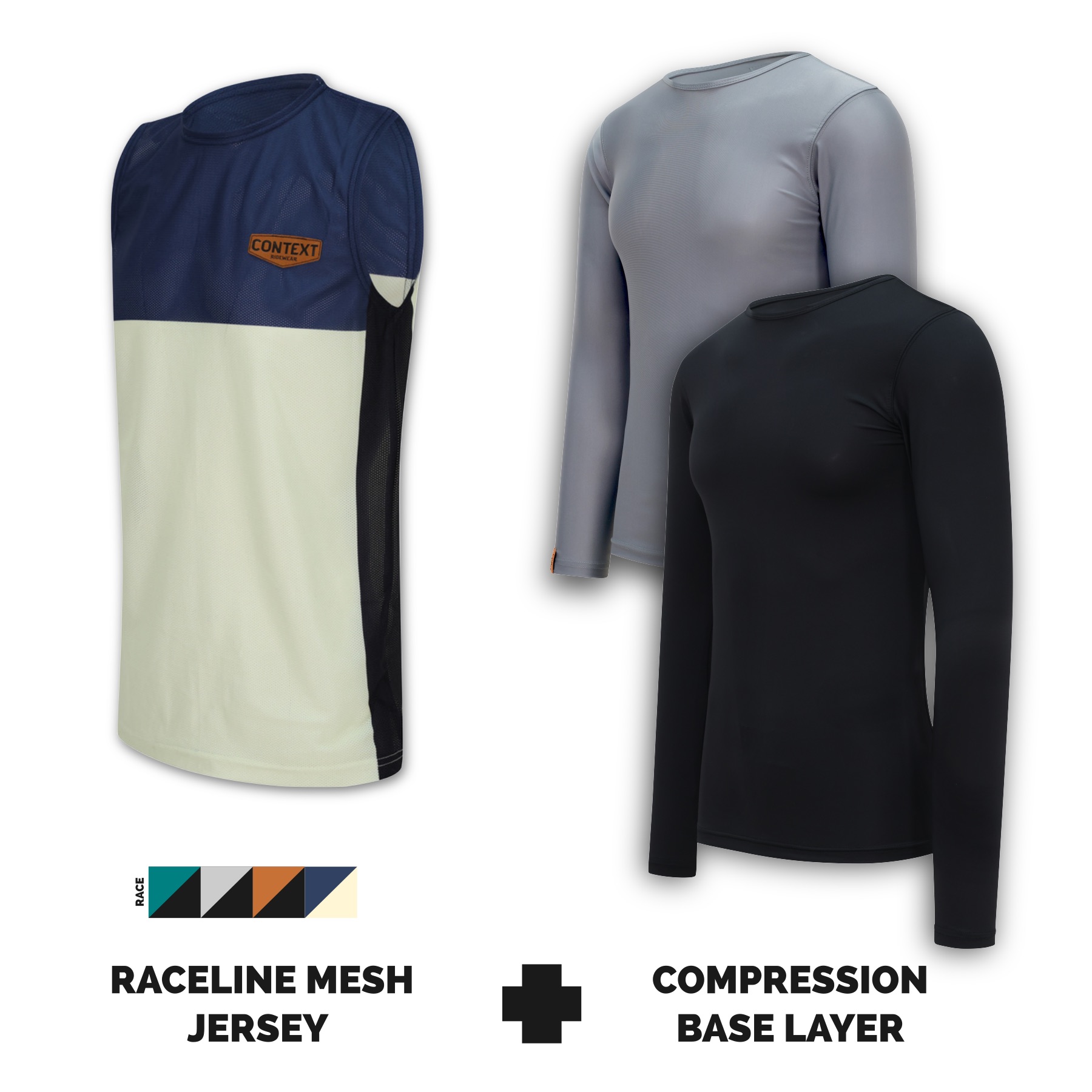Mesh Jersey & Compression top Motocross  MX Combo Vest Main Image 1