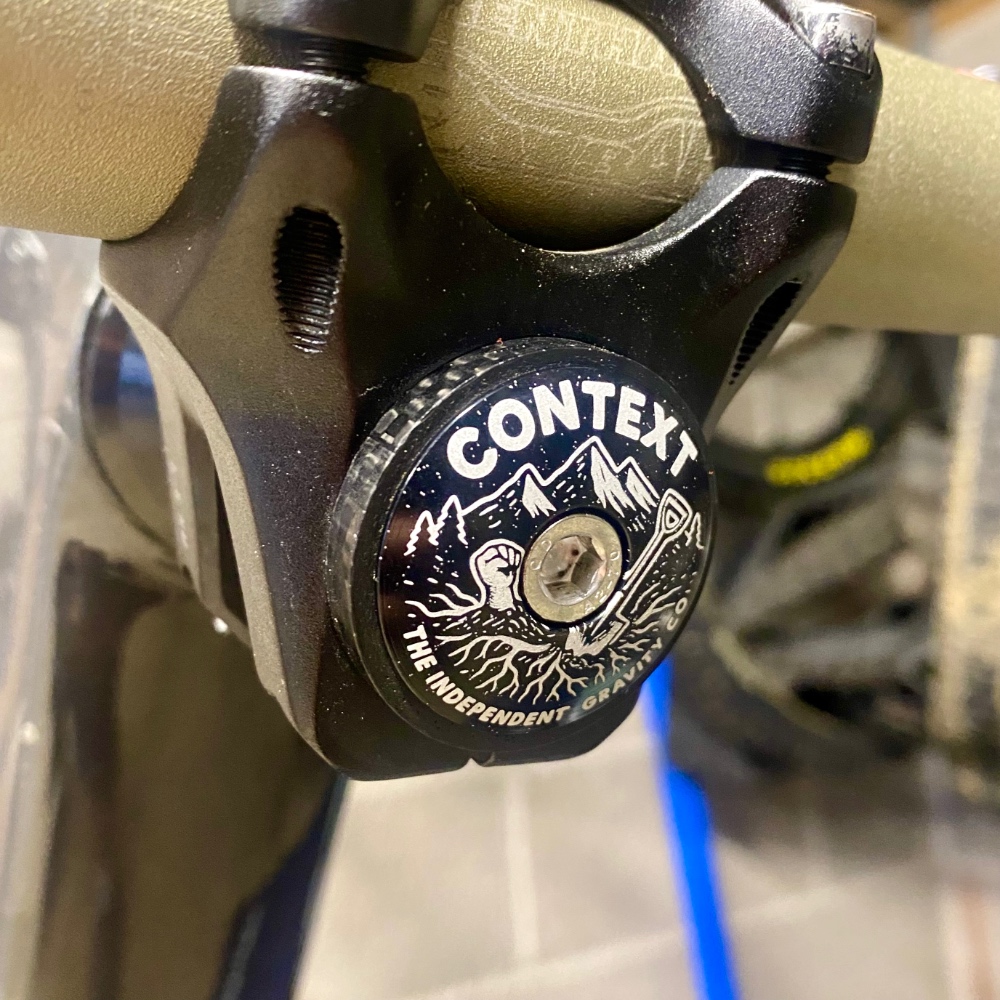 Context Zombie Stem Top Cap on BIke