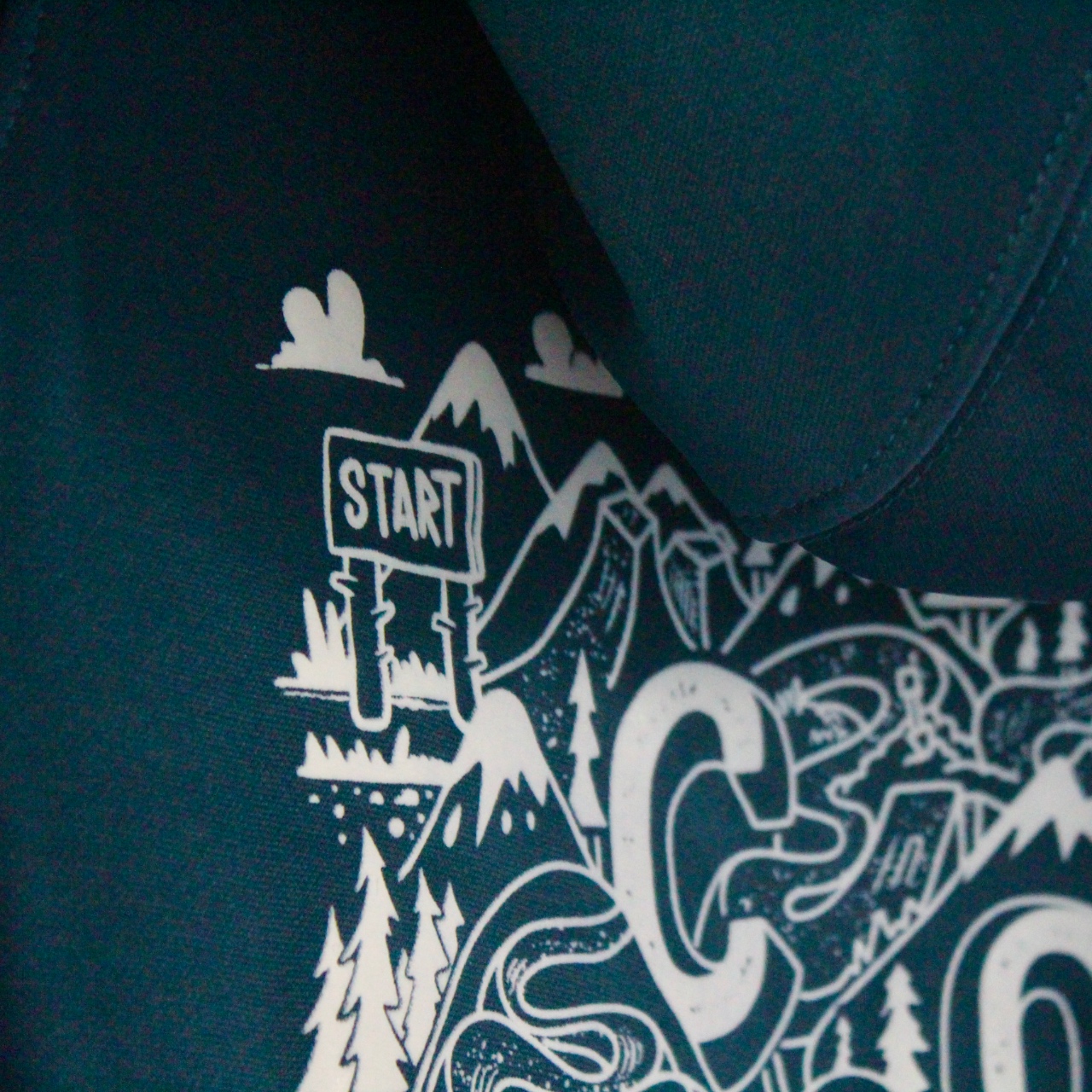 Context Ridewear Freeride Hoodie MK1 Petrol Blue Main image Rear Design 2