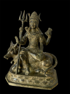 Sacred Brass Shiva on Nandi – Trishul & Damaru (Power, Protection & Transformation)