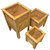 Wooden Planters - 3 Piece Combo Set