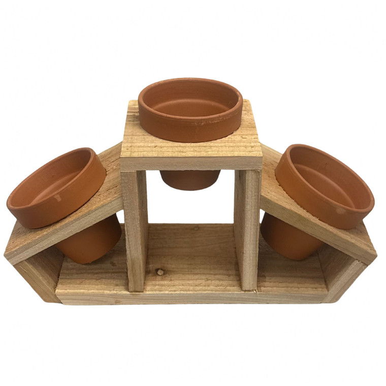 3 Pot Planter with Pots