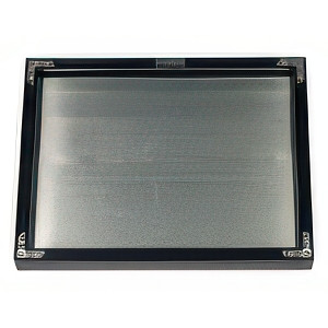 Black metal flush frame option