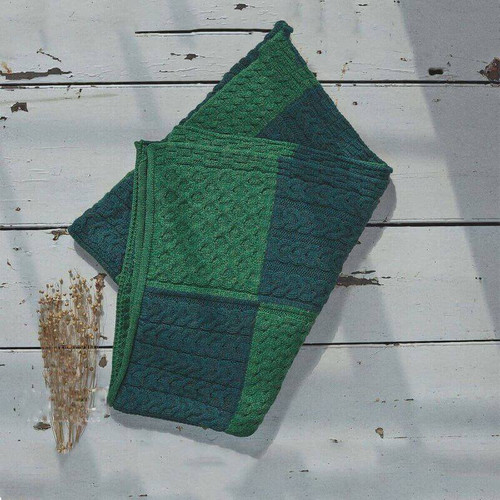 BUY NOW SA935 406 CONNEMARA GREEN Colour Aran Throw Cable Diamond Honeycomb Stitches ON ShopAran.com BUY NOW SA935 406 CONNEMARA GREEN Colour Aran Throw Cable Diamond Honeycomb Stitches ON ShopAran.com