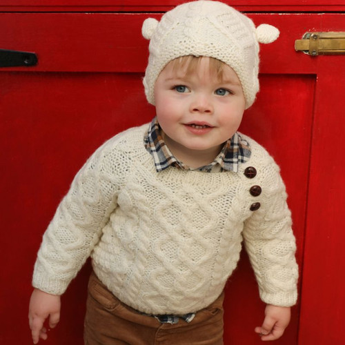 R404 Baby Aran Knit Sweater ShopAran.com R404 Baby Aran Knit Sweater ShopAran.com
