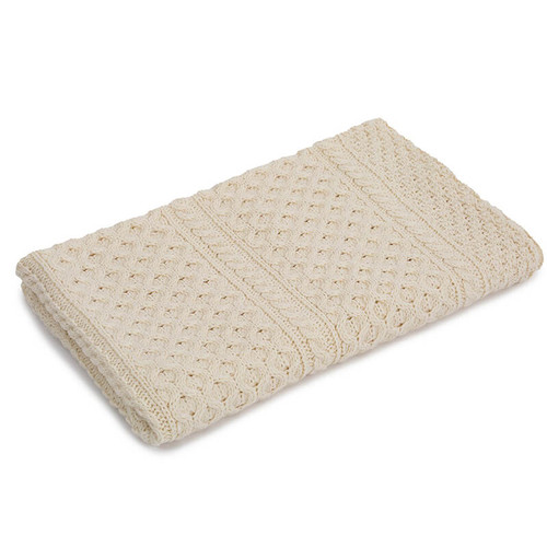 SA810-162 Irish Traditional Baby Blanket ShopAran.com SA810-162 Irish Traditional Baby Blanket ShopAran.com