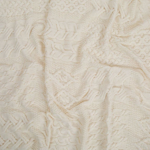 B690367 ONE Colour Aran Knitted Throw Cable Diamond Honeycomb Patterns ShopAran.com B690367 ONE Colour Aran Knitted Throw Cable Diamond Honeycomb Patterns ShopAran.com