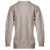 B689367 NATURAL WHITE Colour Supersoft Cable Large Aran Sweater Studio Back Side View ShopAran.com