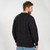 MM208 111 BLACK Colour Traditional Irish Knit Sweater with Ribbed Crewneck Back Side ShopAran.co MM208 111 BLACK Colour Traditional Irish Knit Sweater with Ribbed Crewneck Back Side ShopAran.co