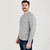 AWM208 303 GREY Colour Crew Neck Aran Sweater In Traditional Irish Knit ShopAran.com