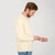 AWM208 300 NATURAL WHITE Colour Crew Neck Aran Men’s Side View Sweater ShopAran.com