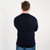 AWM208 303 GREY  Colour Men’s Irish Crew Neck Aran Sweater Honeycomb Moss Stitch ShopAran.com