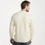 A825 001 NATURAL WHITE Colour Men’s Irish Wool Sweater Aran Honeycomb Cable Stitching Back Side View ShopAran.com