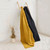 BUY ONLINE A510 658 YELLOW Colour Patchwork Knit Throw with Traditional Aran Patterns ON ShopAran.com