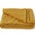 A510 658 YELLOW Colour Patchwork Knit Throw with Traditional Aran Patterns Closeup View ShopAran.com