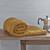 A510 658 YELLOW Colour Knitted Aran Throw with Textured Patchwork Design ShopAran.com