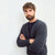A758 070 CHARCOAL Colour V Neck Cardigan for Men with Aran Patterns ShopAran.com