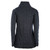 B926 070 CHARCOAL Colour Full Zip Aran Wool Cardigan Studio Back Side ShopAran.com