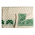 SA962 283 NATURAL WHITE Colour Irish Wool Throw with Holy Trinity Shamrock Design ShopAran.com