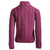 B840 432 JAM RED Colour Side Button Aran Sweater with Turtleneck Collar Studio Front ShopAran.com