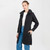 ML106 101 CHARCOAL Colour Women’s Irish Coat with Slanted Pockets ShopAran.com