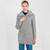 ML114 103 GREYColour Roll Neck Aran Coat with Zip View ShopAran.com