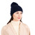 ML310 104 NAVY BLUE Colour Cozy Knit Hat with Pom Pom Aran Pattern ShopAran.com