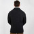 MM225 101 CHARCOAL Colour Men’s Cable Knit Irish Cardigan Back Side View ShopAran.com