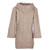 B556 077 MISTY BEIGE Colour Traditional Aran Wool Cardigan with Buttons and Hood ShopAran.com