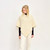 B403 162 NATURAL WHITE Colour Cozy Merino Wool Poncho with V Neck Design ShopAran.com
