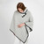 AWL318 303 GREY Colour Authentic Herringbone Patterned Irish Poncho ShopAran.com