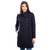 AWL108 304 NAVY BLUE Colour Aran Knit Cardigan with Asymmetric Button Detail ShopAran.com