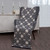 AWT315 304 NAVY BLUE  Colour Authentic Irish Aran Bed Runner with Knot Motif ShopAran.com