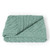 B927 373 SEAFOAM GREEN Colour Large Cables Supersoft Irish Knit Throw Folded ShopAran.com