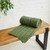 B927 430 MEADOW GREENTraditional Aran Blanket with Large Cable Pattern ShopAran.com