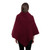 IFL182 608 Triangular Irish Wool Poncho Backview ShopAran.Com