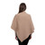 LLS110 906 Traditional Irish Lambswool Poncho Backview ShopAran.Com