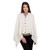 LLS110 900 Lambswool Knit Irish Asymmetrical Poncho Studio ShopAran.Com