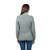 ML164 113 Irish Merino Wool Aran Button Cardigan Backview ShopAran.Com
